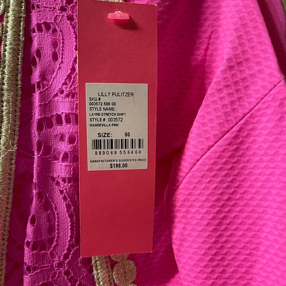 Lilly Pulitzer Layne stretch shift dress 00 new - Picture 6 of 7